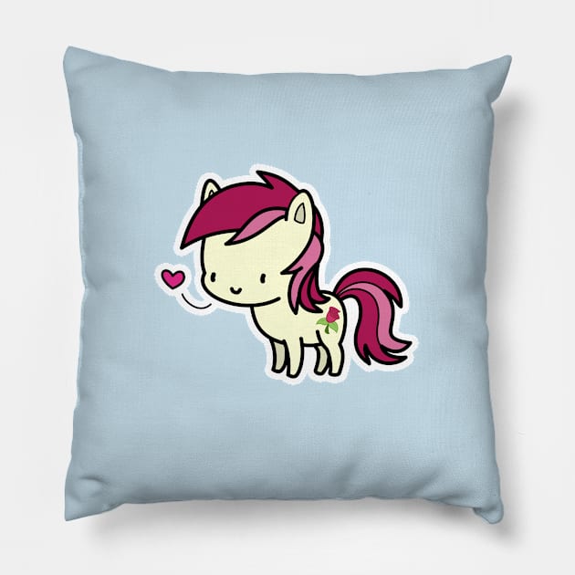 Roseluck chibi Pillow by Drawirm