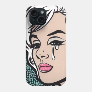 Marilyn Blonde Crying Comic Girl Phone Case