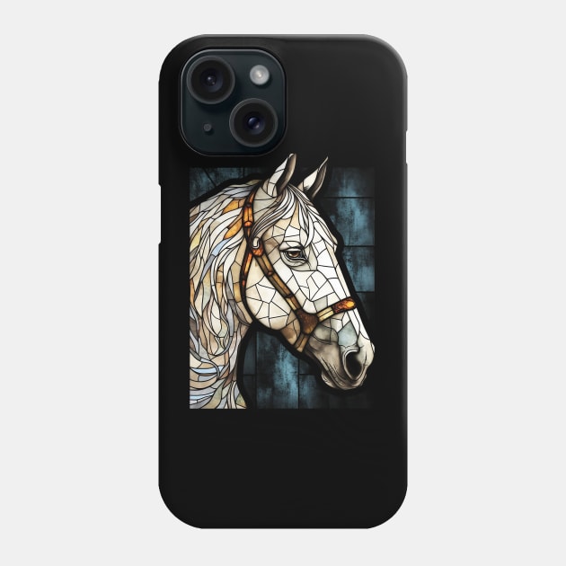 White horse face Phone Case by Jeff NZ