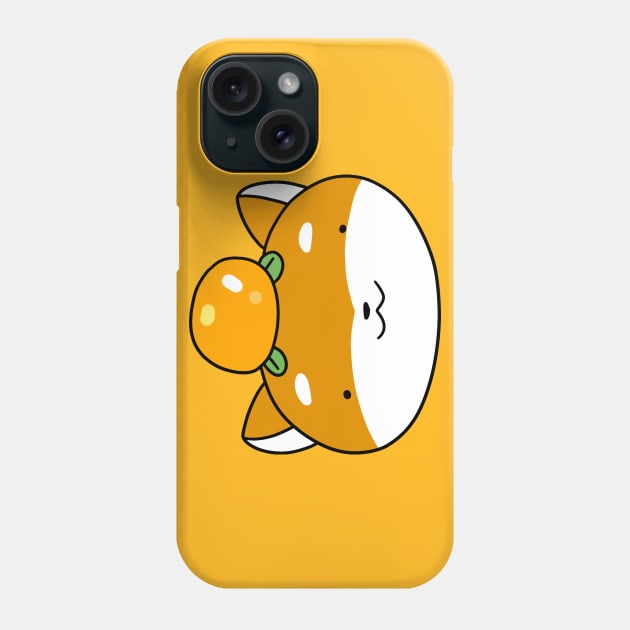 Orange Fruit Shiba Face Phone Case by saradaboru