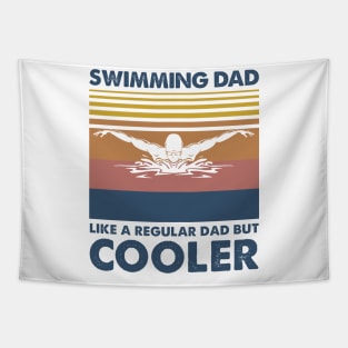 Swimming Dad Vintage Gift Father's Day Tapestry