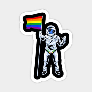 Gay Pride Astronaut Rights Equality Magnet