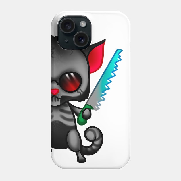 cat skeleton Phone Case by HandsHooks