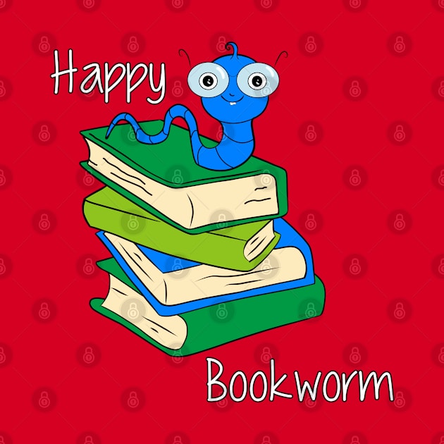 Happy Bookworm_2 by DitzyDonutsDesigns