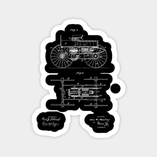 Electric Car Vintage Patent Drawing Magnet