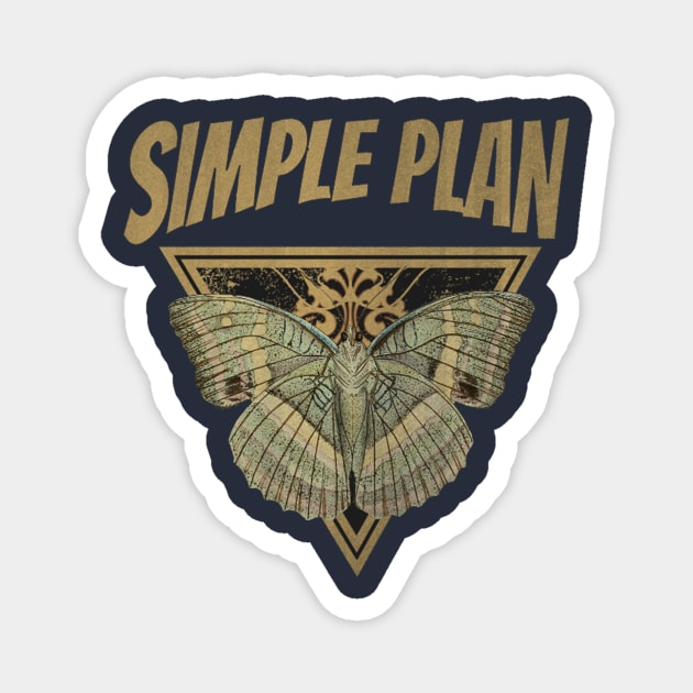 Simple Plan // Fly Away Butterfly Magnet by CitrusSizzle