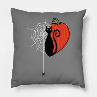 I Heart Halloween Pillow