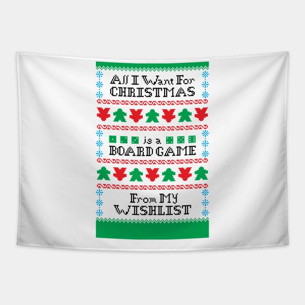 Wishlist Christmas Sweater Tapestry by WinCondition