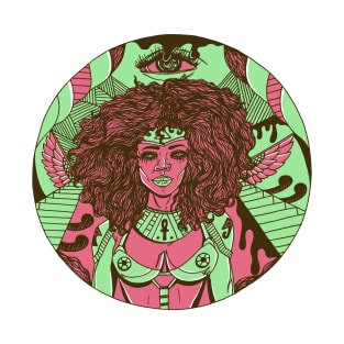 Pink Mint Kemet Warrior T-Shirt