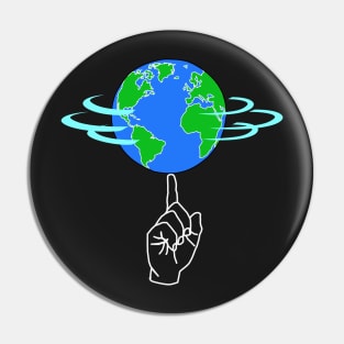Spinning Earth Pin