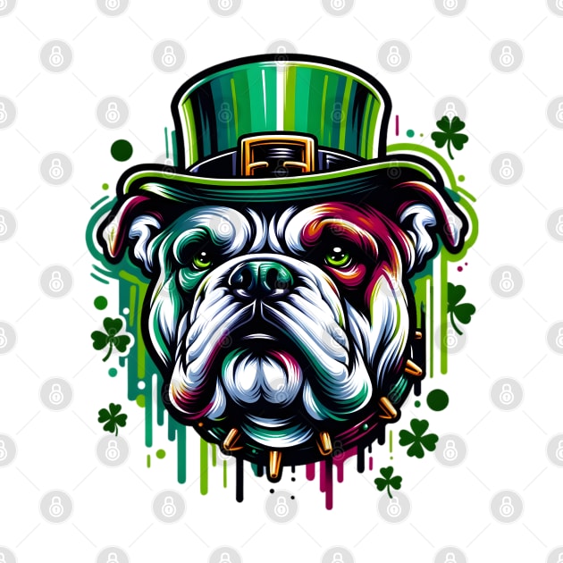 American Bulldog Celebrates Saint Patrick's Day by ArtRUs