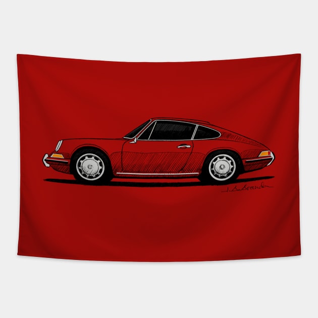 My drawing of the classic German coupe Tapestry by jaagdesign