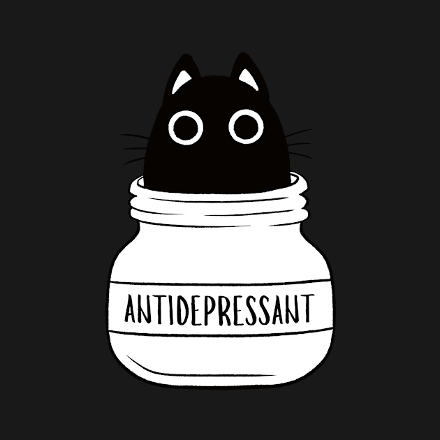 Antidepressant Cat by Firlefanzzz