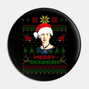 Emily Dickinson Merry Dickinson Pin