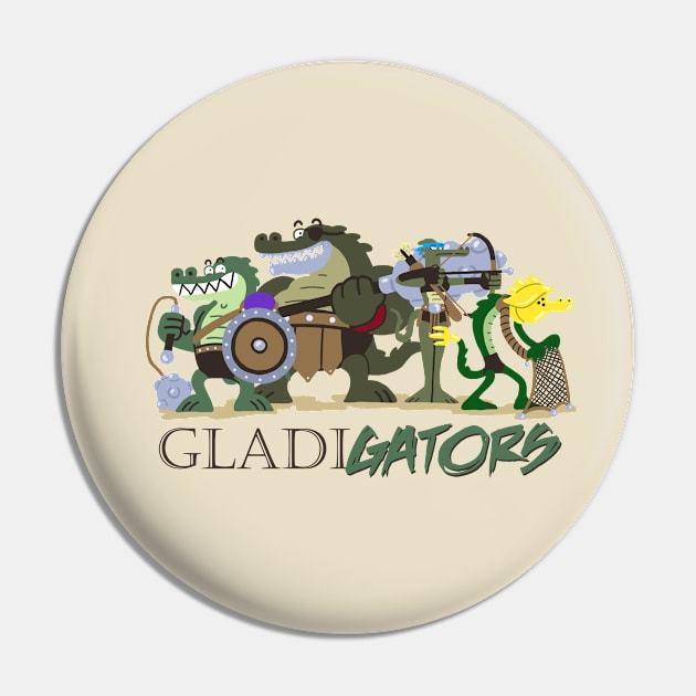 GladiGators Group Pose Pin by CamelCactusCreations