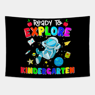 Boys Ready To Explore Kindergarten Back To School Astronomy Tapestry