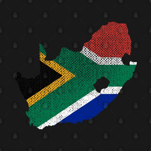 South Africa Flag Traditional Woven Effect by BraaiNinja