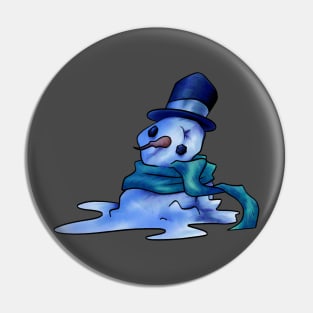 Melted snowman Pin