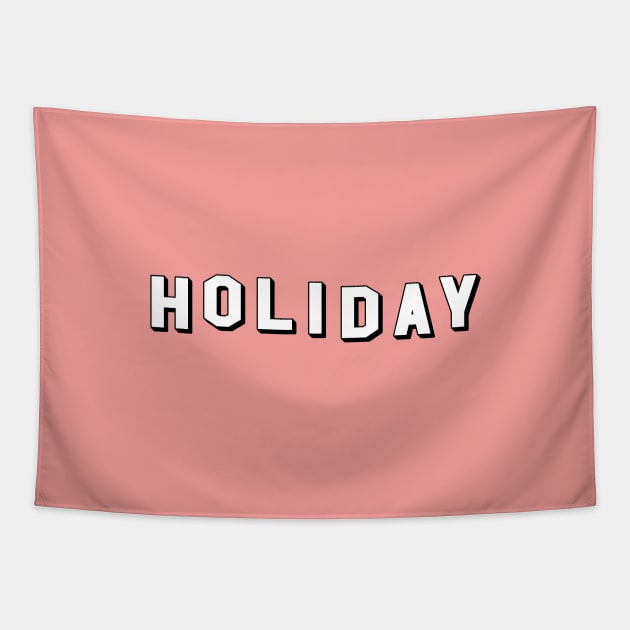 Hollywood Holiday (Red) Tapestry by powniels