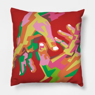 pop art hand Pillow