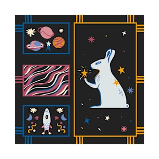 Bunny in space T-Shirt