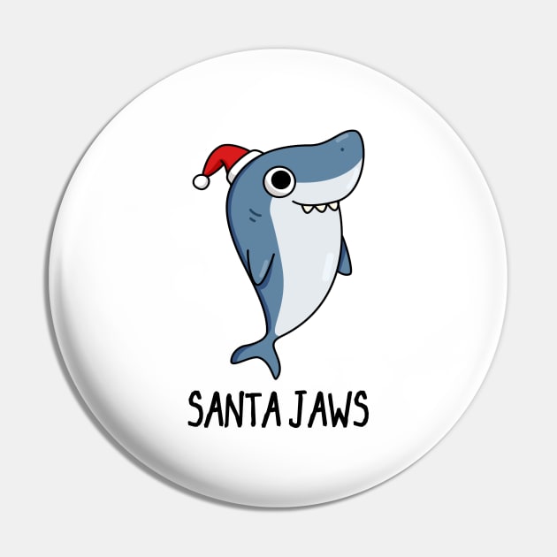 Santa Jaws Christmas Pin by punnybone