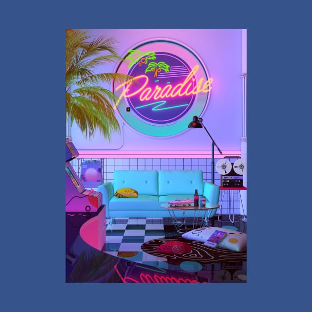 Paradise 1980s by dennybusyet