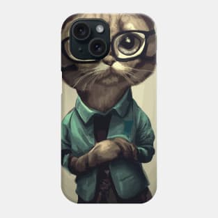 Nerd Cat Phone Case