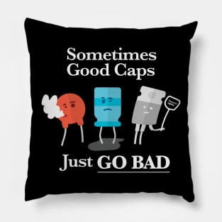 Retro Computing - When Caps Go Bad Pillow