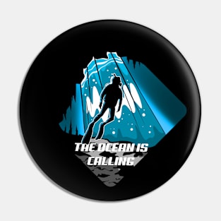 Cave diving Pin