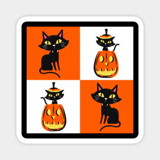 Happy Halloween Kitty Cat Party! Magnet