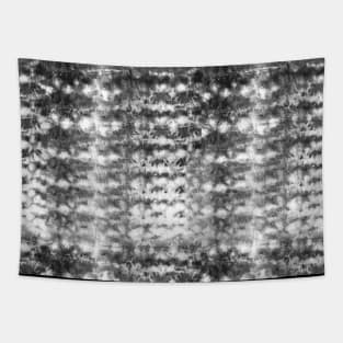 Abstract Black and White Tie-Dye Tapestry