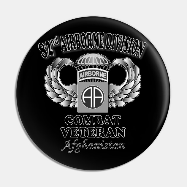 82nd Airborne Combat Veteran- Afghanistan Pin by Relaxed Lifestyle Products