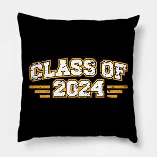 Class Of 2024 Vintage Pillow