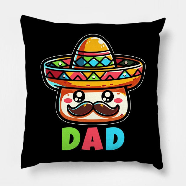 Cinco De Mayo Dad Pillow by Odetee