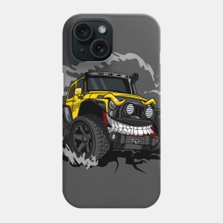 Off road yellow monster car Phone Case