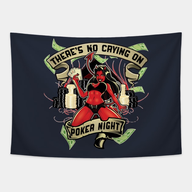 Poker Night Tapestry by spicoli13