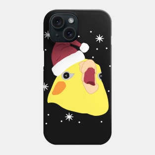 christmas screaming cockatiel doodle Phone Case