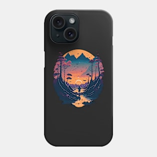 Copy of majestic vibrant color magnificent sunset beach Phone Case