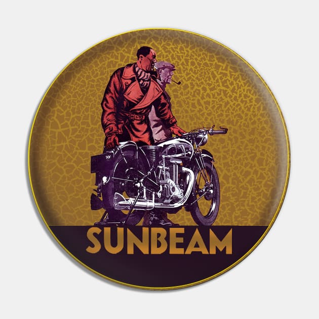 Sunbeam Motorcycles Vintage Pin by Midcenturydave