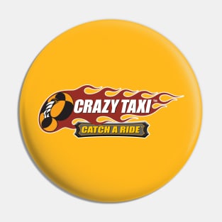 Crazy Taxi Catch a Ride Logo Pin