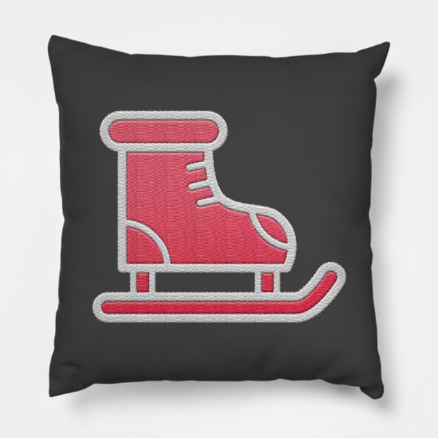 Cute Ice Skate Pillow by aaallsmiles