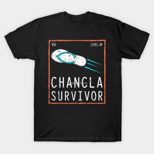 Funny Mexican La Chancla Survivor Spanish Mom Jokes Humor Kids T-Shirt