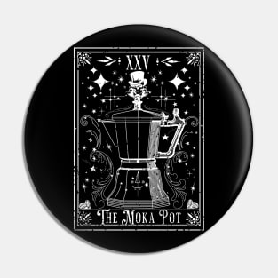 The Moka Pot Coffee Tarot Card Pin