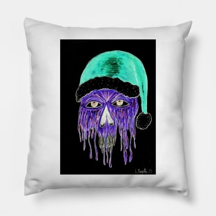 Dripping Purp Santa Pillow