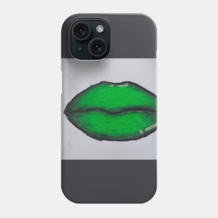 Green Lips Phone Case