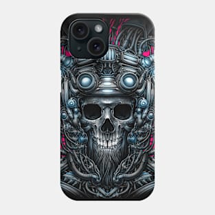 Cyborg Skull Phone Case