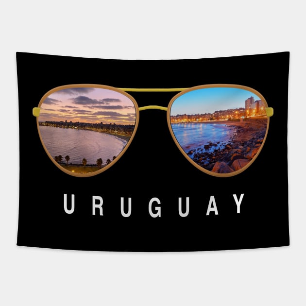 Uruguay Sunglasses Tapestry by JayD World