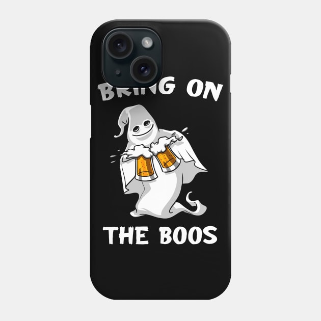 Ghost Beer Halloween Bring On The Boos Phone Case by underheaven