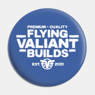 Flying Valiant Builds (Handpainted - White on Blue) Pin